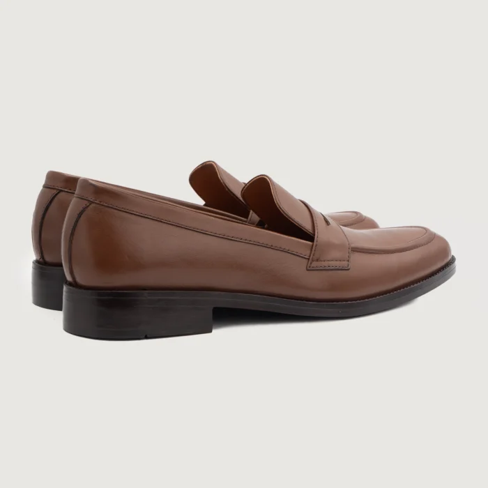 Baxton Brown Leather Loafers