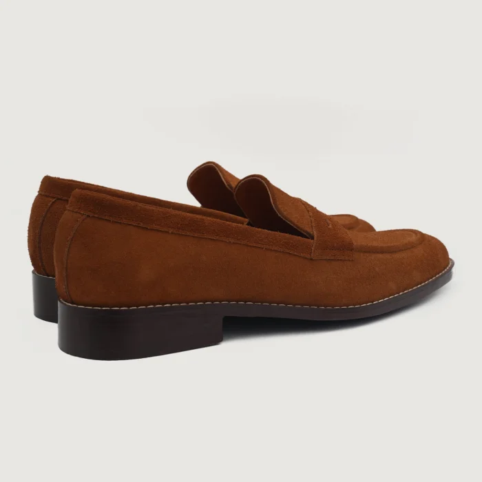 Baxton Brown Suede Leather Loafers