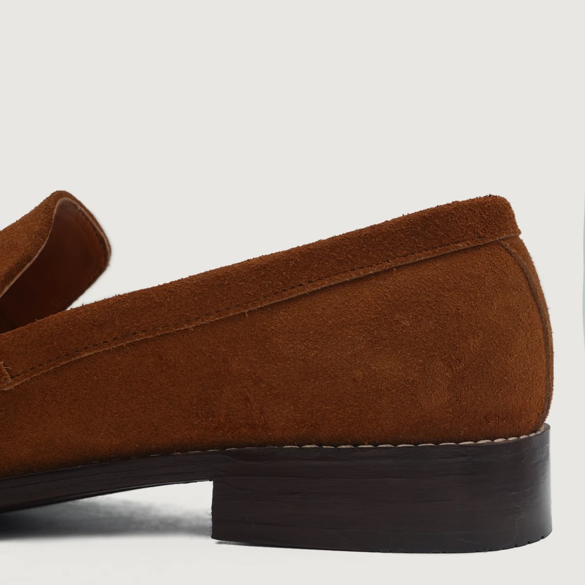 Akron Brown Suede Leather Loafers
