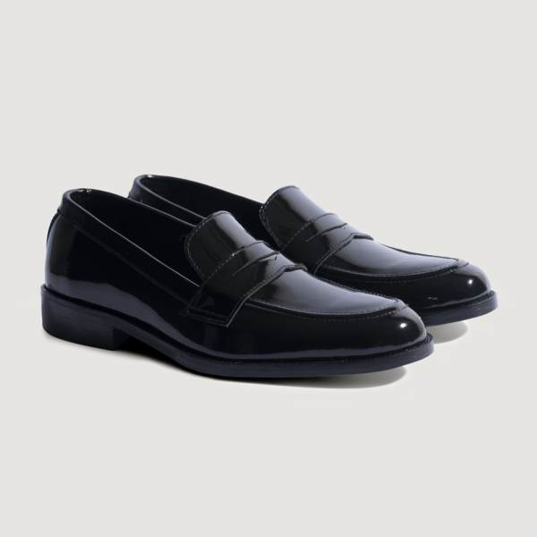 Akron Black Patent Leather Loafers