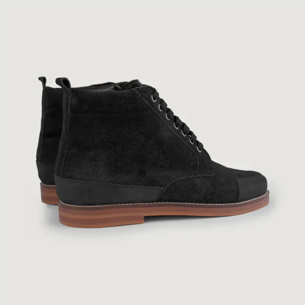 Wilson Black Suede Moc Toe Boots