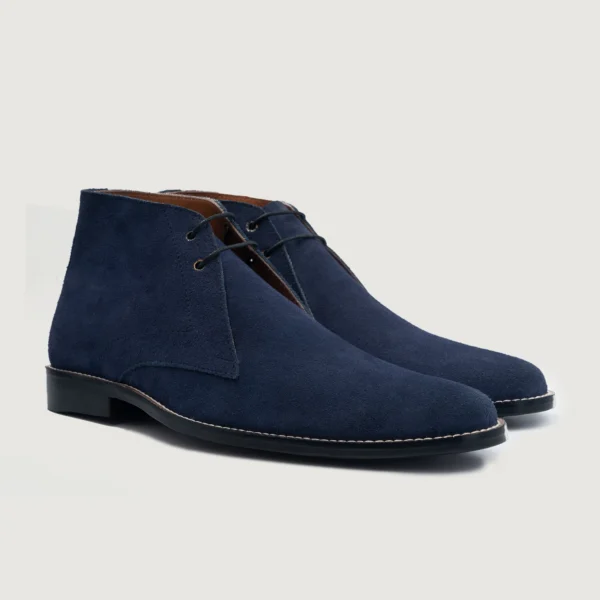 Kingston Midnight Blue Suede Leather Chukka Boots