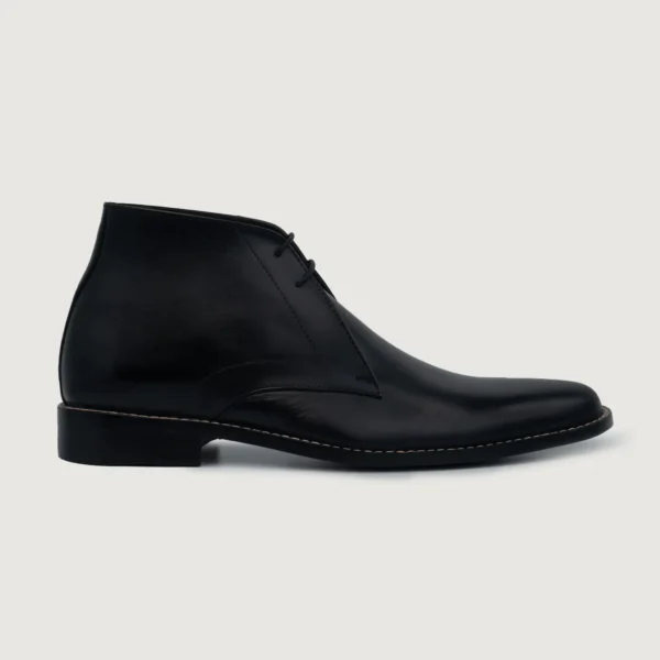 Kingston Black Leather Chukka Boots