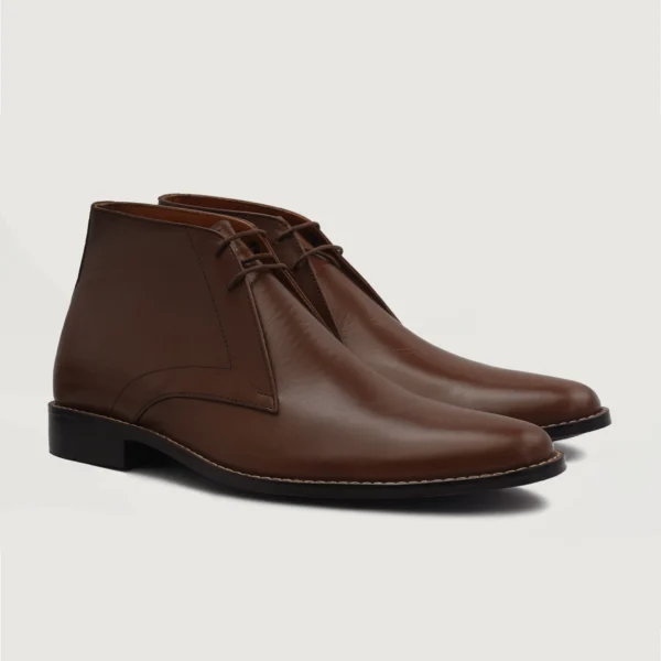 Kingston Brown Leather Chukka Boots