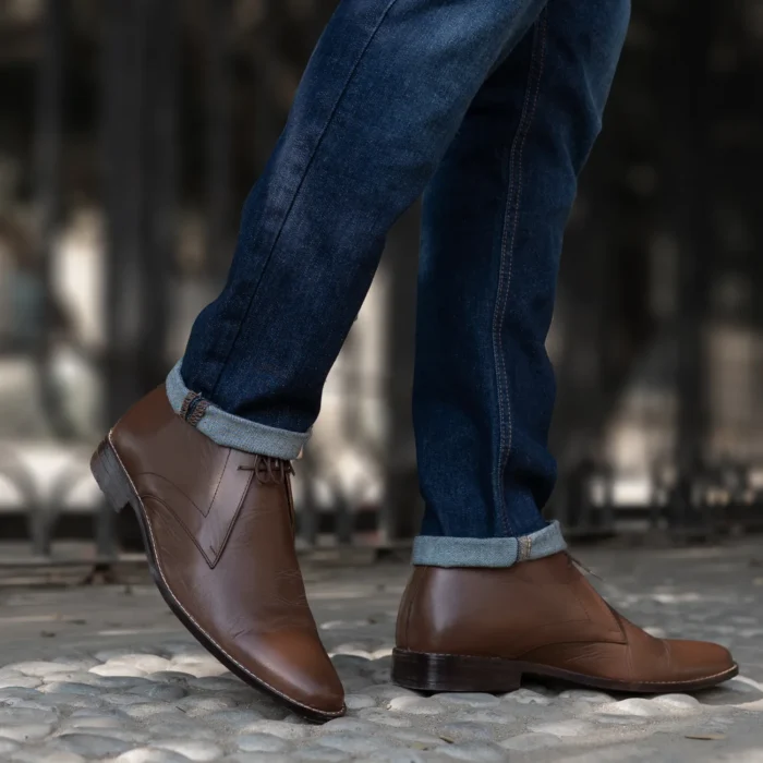 Corry Chukka Brown Leather Boots