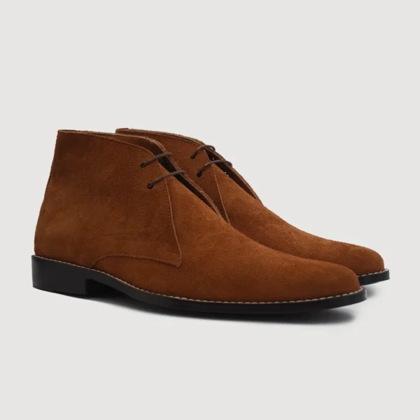 Kingston Brown Suede Leather Chukka Boots