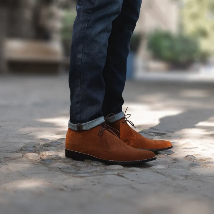 Corry Chukka Brown Suede Leather Boots