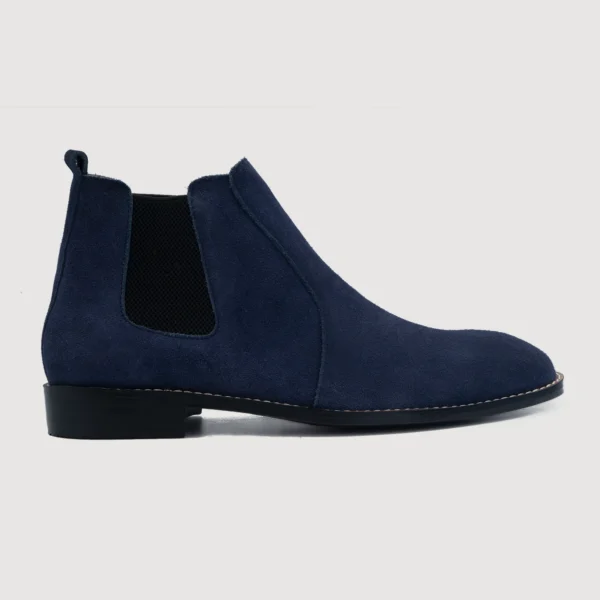 Durham Midnight Blue Suede Leather Chelsea Boots