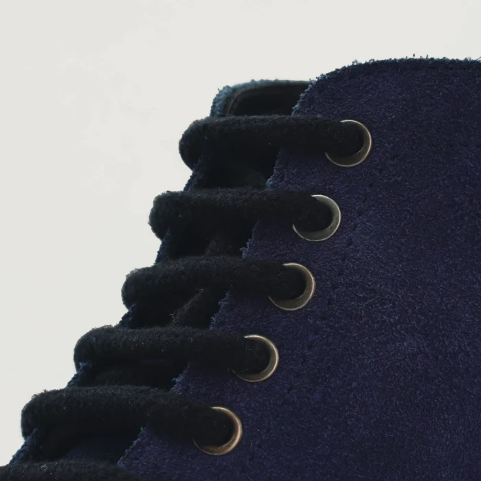 Knight Derby Midnight Blue Suede Leather Boots