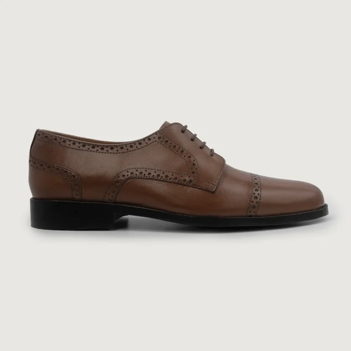 Dirk Brogues Derby Brown Leather Shoes