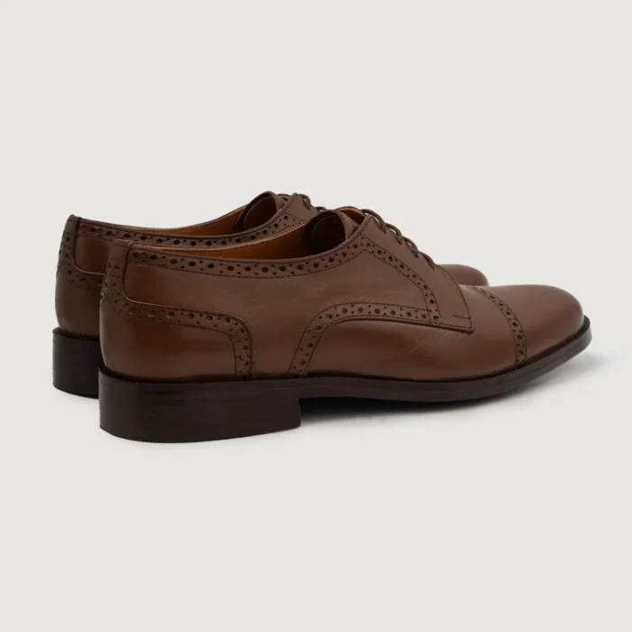 Dirk Brogues Derby Brown Leather Shoes