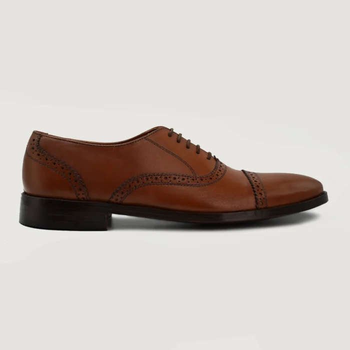 Greyson Brogues Oxford Tan Leather Shoes