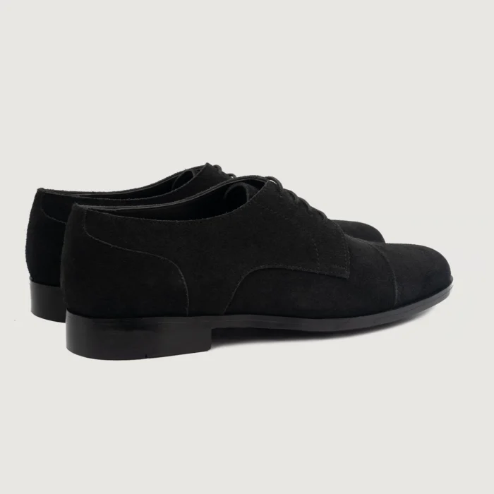 Attorney Derby Black Suede Leather Shoes