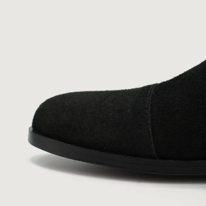 Attorney Derby Black Suede Leather Shoes