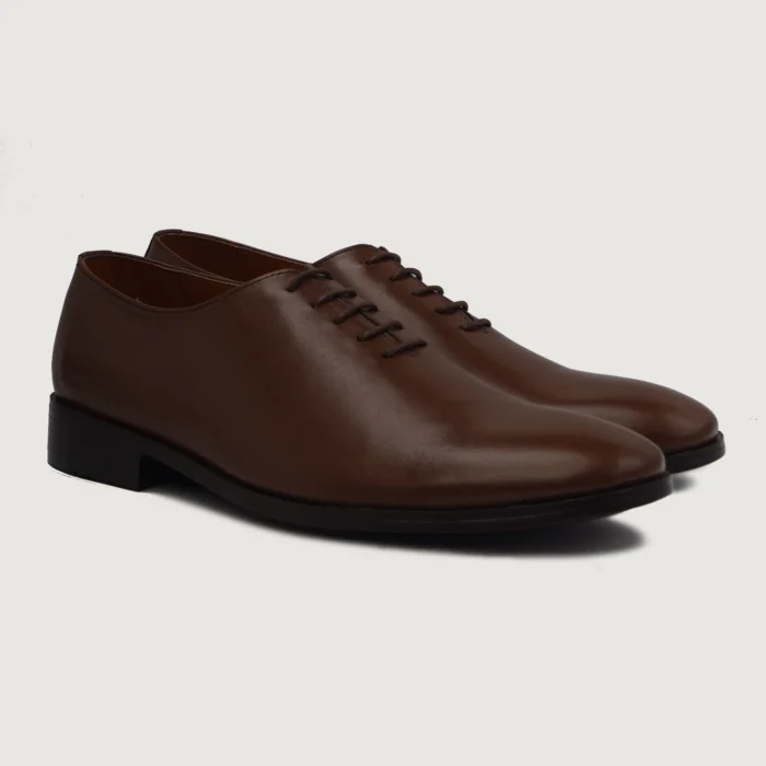 Director Wholecut Brown Leather Shoes