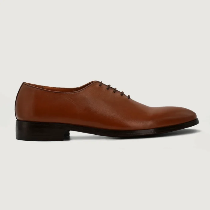 Director Wholecut Tan Leather Shoes