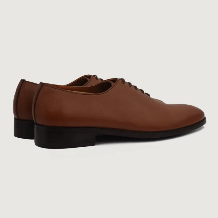 Director Wholecut Tan Leather Shoes