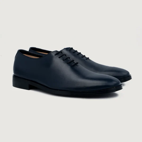Dallas Midnight Blue Leather Wholecut Shoes