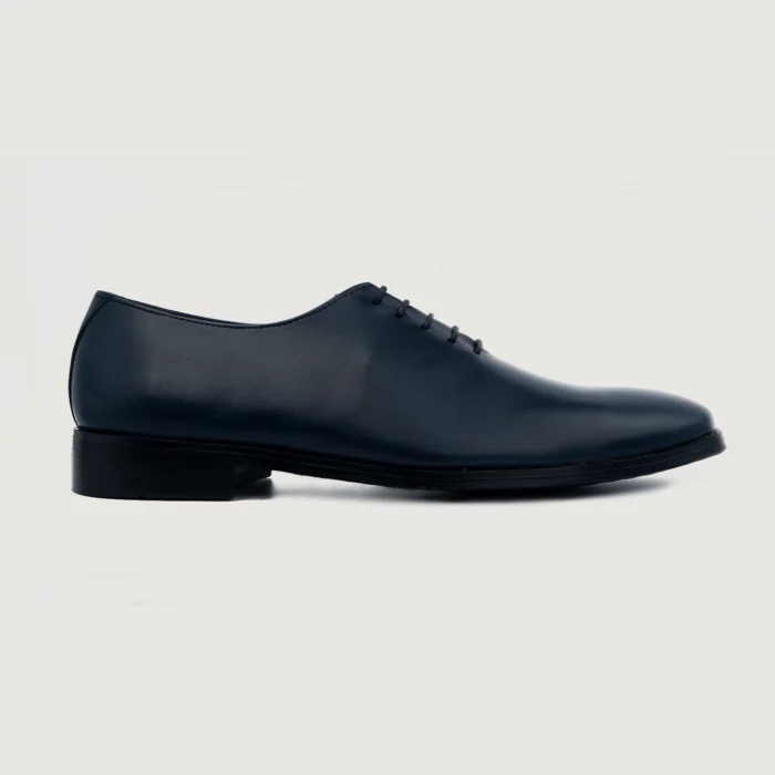 Director Wholecut Midnight Blue Leather Shoes