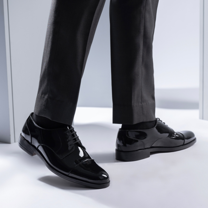 Attorney Derby Black Patent Leather Shoes