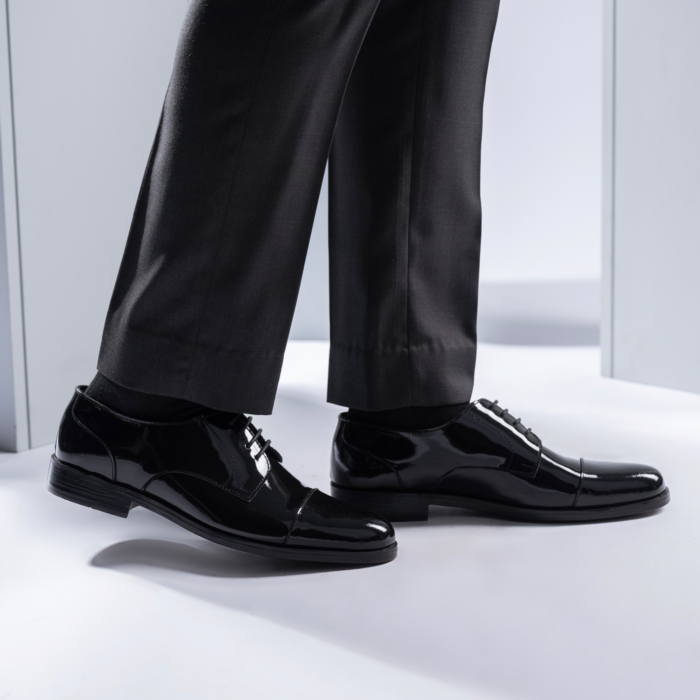 Attorney Derby Black Patent Leather Shoes