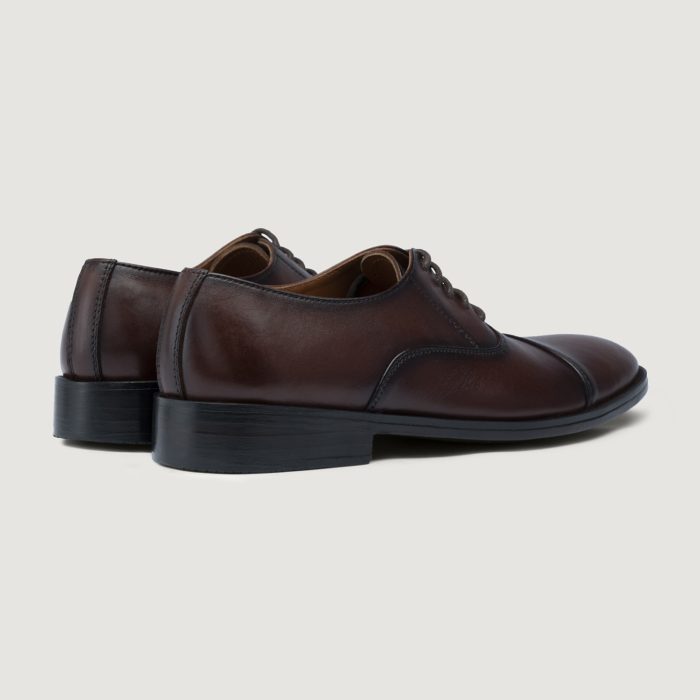 Professor Oxford Burnished Brown Leather Shoes