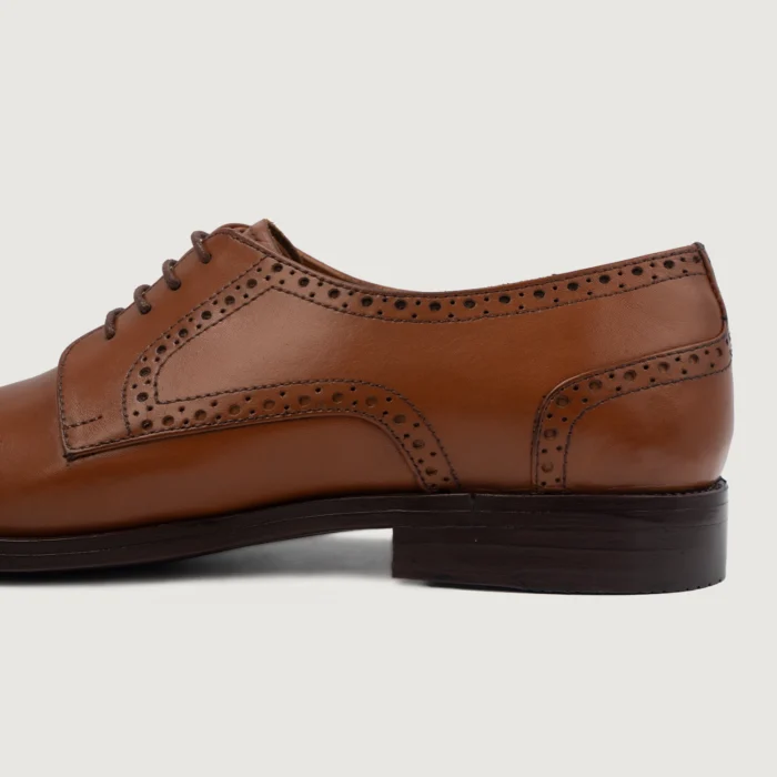 Dirk Brogues Derby Tan Leather Shoes