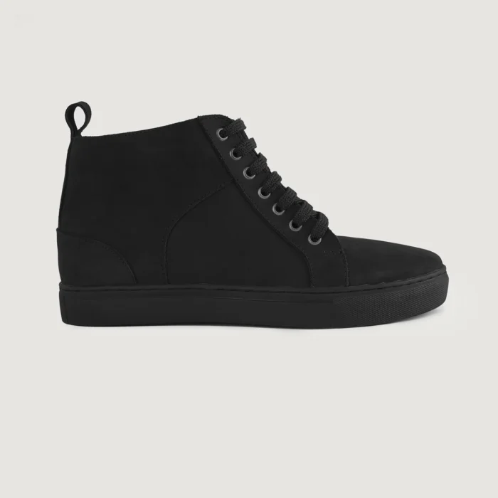 Marty High Top Black Nubuck Sneakers