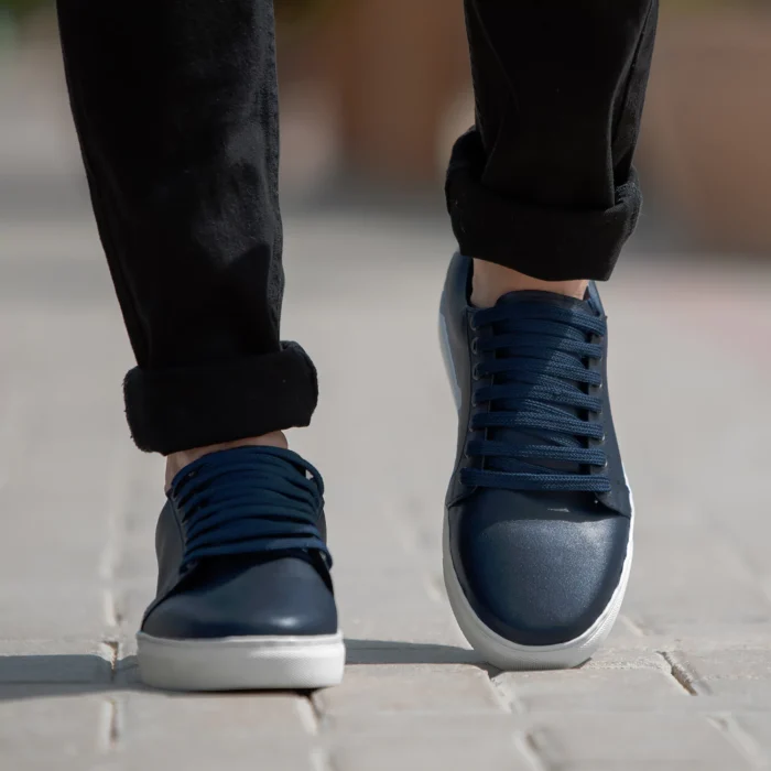 Murphy Low Top Midnight Blue Leather Sneakers