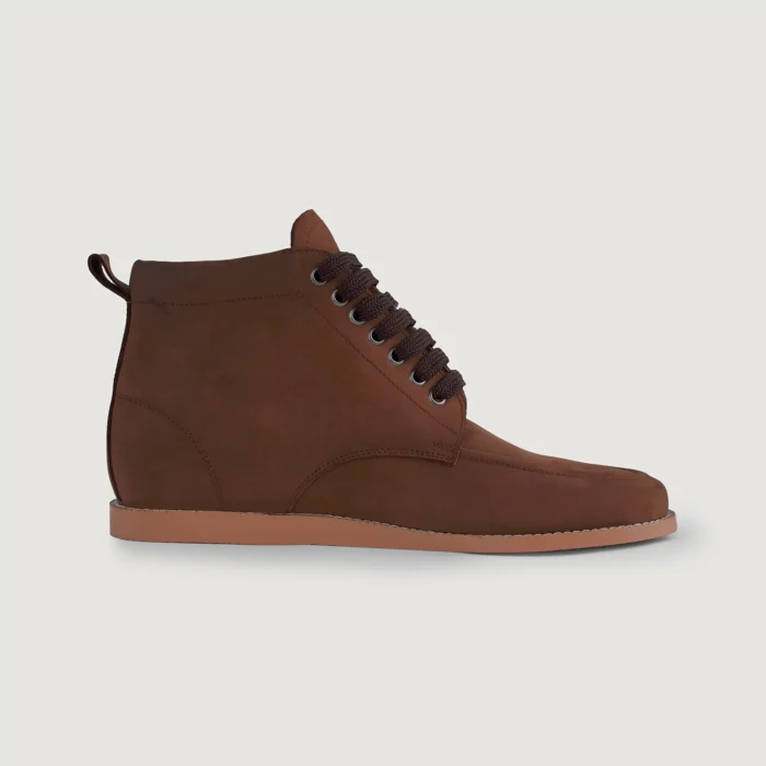 Bearman Moc Toe Pull-up Brown Leather Boots