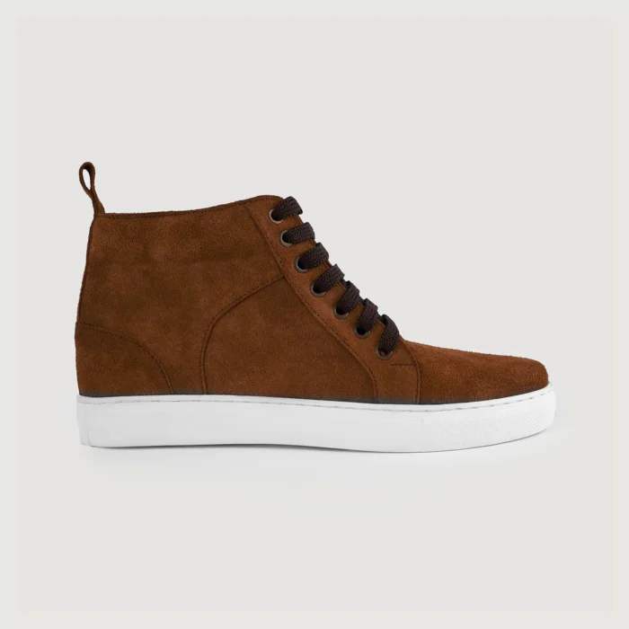 Marty High Top Brown Suede Sneakers