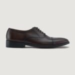 Austin Burnished Brown Leather Oxford Shoes
