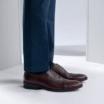 Austin Burnished Brown Leather Oxford Shoes