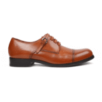 Bangor Tan Leather Derby Shoes