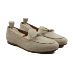 Bastrop Beige Kid Suede Loafer
