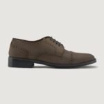 Boston Brown Oil Pullup Leather Derby Shoes - StudGuard