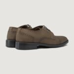 Boston Brown Oil Pullup Leather Derby Shoes - StudGuard