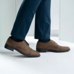 Boston Brown Oil Pullup Leather Derby Shoes - StudGuard