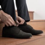 Boston Matte Black Nubuck Leather Derby Shoes - StudGuard