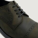 Boston Olive Oil Pullup Leather Derby Shoes - StudGuard