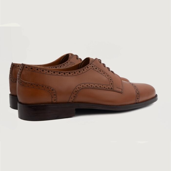 Boston Tan Leather Derby Shoes