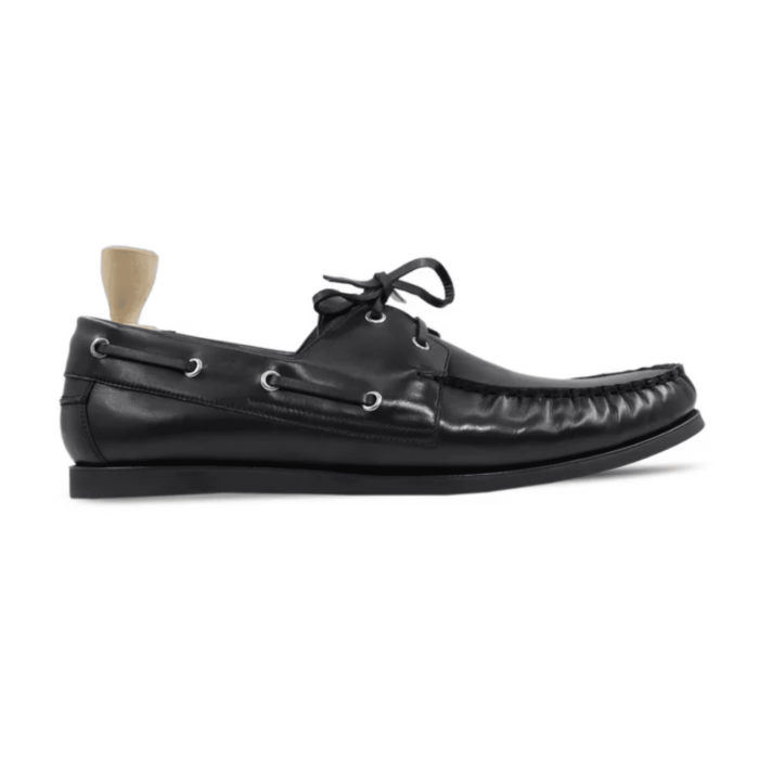 Boulder Black Leather Derby Shoes
