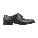 Bradenton Black Leather Derby Shoes