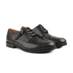 Bradenton Black Leather Derby Shoes