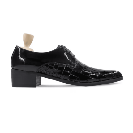 Climax Black Patent Leather Derby Shoes