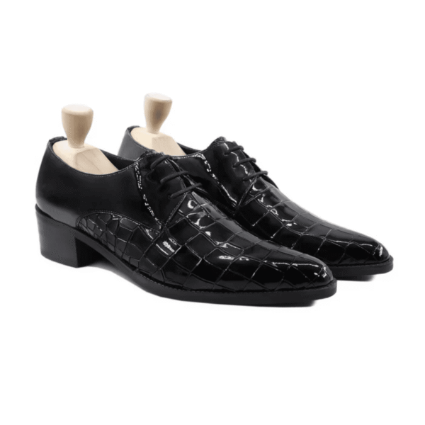 Climax Black Patent Leather Derby Shoes