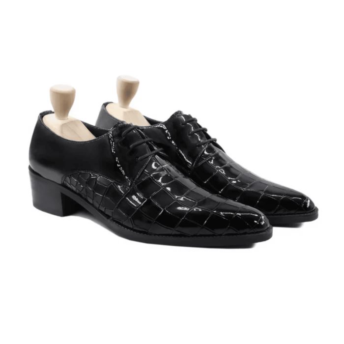 Climax Black Patent Leather Derby Shoes