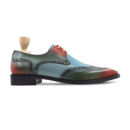 Darien Mulitcolor Leather Derby Shoes