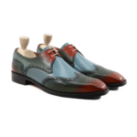 Darien Mulitcolor Leather Derby Shoes