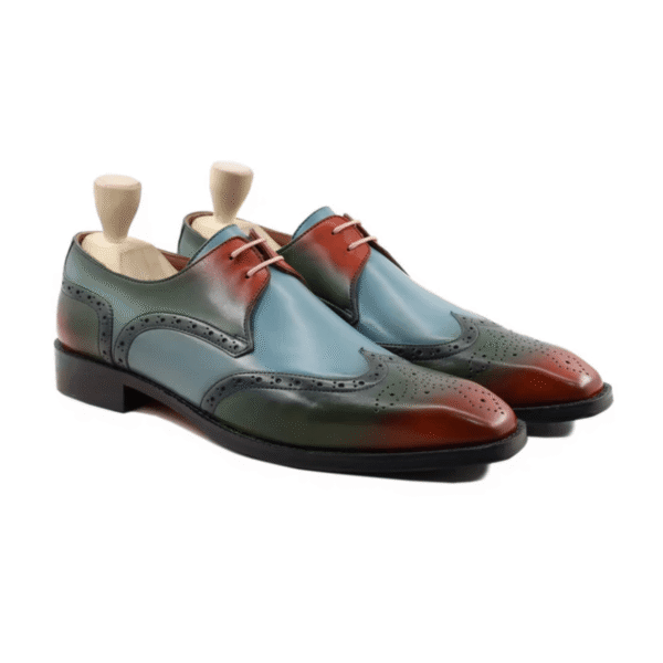 Darien Mulitcolor Leather Derby Shoes